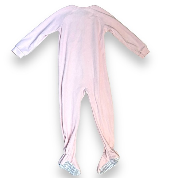 (3 for$19) 1-Piece Pink Cat Fleece Footie Pajamas Carters 5T Kitten - Picture 2 of 9